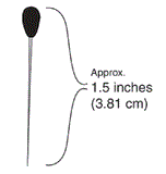 wholesale 12 wheels Large Straight Hijab Pins All Black