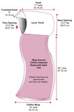 measurements of stylish mona kuwaiti hijab with lycra hood