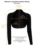 Wholesale Women's Bolero Shrug Set of 6 Black and White