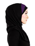 SMALL SIZE FESTIVE  Amira Cotton Hijab 1 piece Single Color Pleats - Junior Size