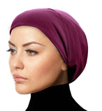 MEDUIM SIZE Silky Lycra Snood Khatib Underscarf Hijab Caps Size Juniors/Women's Medium