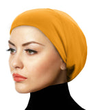 MEDUIM SIZE Silky Lycra Snood Khatib Underscarf Hijab Caps Size Juniors/Women's Medium