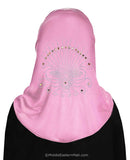 Heba Little Girl's Hijabs with Rhinestones Lycra 1 piece Size Small for ages 6 & under