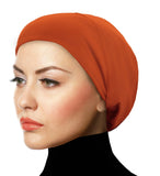MEDUIM SIZE Silky Lycra Snood Khatib Underscarf Hijab Caps Size Juniors/Women's Medium