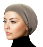 MEDUIM SIZE Silky Lycra Snood Khatib Underscarf Hijab Caps Size Juniors/Women's Medium