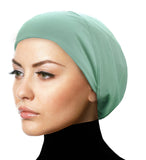MEDUIM SIZE Silky Lycra Snood Khatib Underscarf Hijab Caps Size Juniors/Women's Medium
