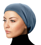 MEDUIM SIZE Silky Lycra Snood Khatib Underscarf Hijab Caps Size Juniors/Women's Medium