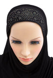 Wholesale 1 Dozen Aiyah Amira Hijab JUNIOR'S SIZE 1 piece Lycra with Rhinestones