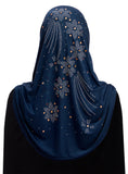 Wholesale 1 Dozen Aiyah Amira Hijab JUNIOR'S SIZE 1 piece Lycra with Rhinestones