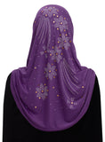 Aiyah Amira Hijab JUNIOR'S SIZE 1 piece Lycra pull on Hijab