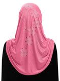 Wholesale 1 Dozen Aiyah Amira Hijab JUNIOR'S SIZE 1 piece Lycra with Rhinestones