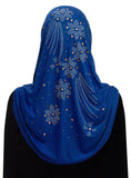 Wholesale 1 Dozen Aiyah Amira Hijab JUNIOR'S SIZE 1 piece Lycra with Rhinestones