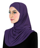 Amira Hijab Silky LYCRA 2 piece Muslim Women's Head Scarf