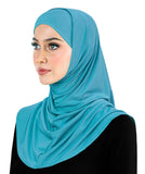 Amira Hijab Silky LYCRA 2 piece Muslim Women's Head Scarf