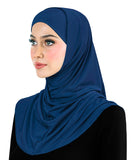 Amira Hijab Silky LYCRA 2 piece Muslim Women's Head Scarf