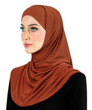 Amira Hijab Silky LYCRA 2 piece Muslim Women's Head Scarf
