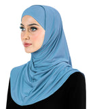 Amira Hijab Silky LYCRA 2 piece Muslim Women's Head Scarf