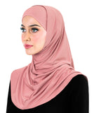 Amira Hijab Silky LYCRA 2 piece Muslim Women's Head Scarf