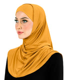 Amira Hijab Silky LYCRA 2 piece Muslim Women's Head Scarf