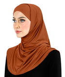 NEW 2024 Amira Hijab Silky LYCRA 2 piece Muslim Women's Head Scarf