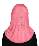 rhinestones on lycra 1 piece al amira girls hijab