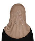 Girl's Aiyah Amira Hijab 1 piece Lycra Pull On Headscarf MADE IN TURKEY