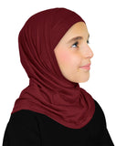 Small size Girl's Khatib Cotton Hijab 2 piece Amira Headscarf for Ages 5 & Under