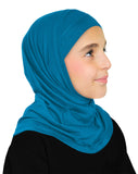 Small size Girl's Khatib Cotton Hijab 2 piece Amira Headscarf for Ages 5 & Under