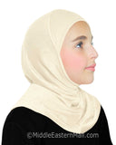 SMALL SIZE: Girl's Amira Hijab 1 piece Cotton Girl's Hijab for 5 Years Old & Under