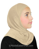 SMALL SIZE: Girl's Amira Hijab 1 piece Cotton Girl's Hijab for 5 Years Old & Under