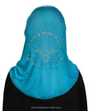 Heba Little Girl's Hijabs with Rhinestones Lycra 1 piece Size Small for ages 6 & under