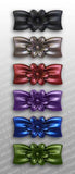 Flower Bow Hijab Pin Set of 6 - Assorted Frosted Colors - MiddleEasternMall
