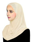 Aiyah Amira Hijab JUNIOR'S (Pre-teen/Petite) SIZE 1 piece Lycra pull on Hijab