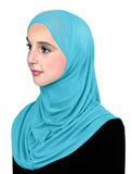 Aiyah Amira Hijab JUNIOR'S (Pre-teen/Petite) SIZE 1 piece Lycra pull on Hijab