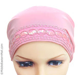 Women's Large Luxor Khatib Lycra Snood Hijab Cap front details