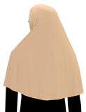 Shoulder Length Khimar 1 Piece Cotton Amira Hijab Small Face Opening