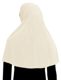 Shoulder Length Khimar 1 Piece Cotton Amira Hijab Small Face Opening