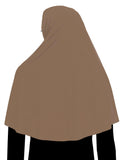 Shoulder Length Khimar 1 Piece Cotton Amira Hijab Small Face Opening