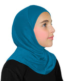 SMALL SIZE: Girl's Amira Hijab 1 piece Cotton Girl's Hijab for 5 Years Old & Under