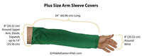 Plus Size Cotton Arm Sleeve Covers 1 Pair Stretchy Elastic for Upper Arm Comfort