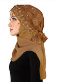 Salma Hijab Lace Cap & Chiffon Scarf 2 Piece Set NEW 2023 Colors!