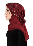 Salma Hijab Lace Cap & Chiffon Scarf 2 Piece Set NEW 2023 Colors!