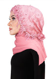 Salma Hijab Lace Cap & Chiffon Scarf 2 Piece Set NEW 2023 Colors!