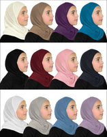 Wholesale 1 Dozen SMALL GIRL  Amira Hijab 1 piece Cotton Kids Hijab UP TO 6 YEARS OLD