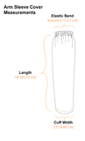 Cotton Arm Sleeve Covers 1 Pair Stretchy Elastic Adult Size