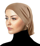 tan light brown headband wide under scarf