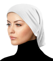 white undercap tube headband hijab 