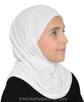 Wholesale 1 Dozen Girl's Khatib Cotton Hijab 2 piece Amira