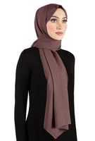 Mauve hijab wrap shawl made in turkey Cotton Jazz