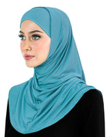 Wholesale Hijabs 2 pc Hijabs 1 Dozen Khatib Hijab LYCRA 2 piece Amira Hijabs in 9 different colors